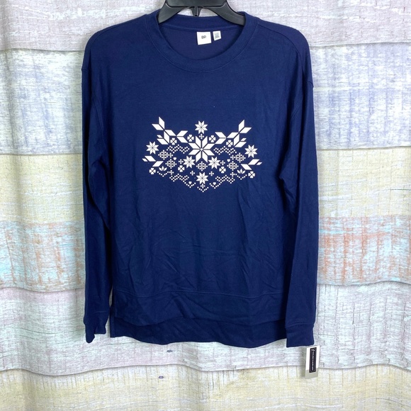BP. Cozy Navy Snowflake Fair isle Pullover - Picture 3 of 8
